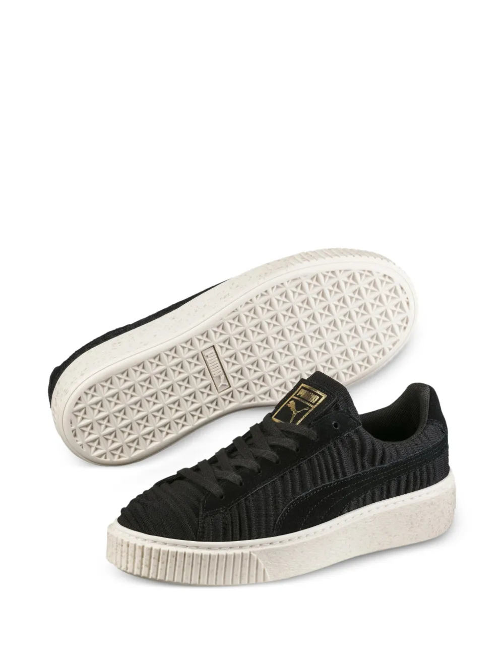  Puma Sneakers Mit Plateau Absatz   Schwarz 