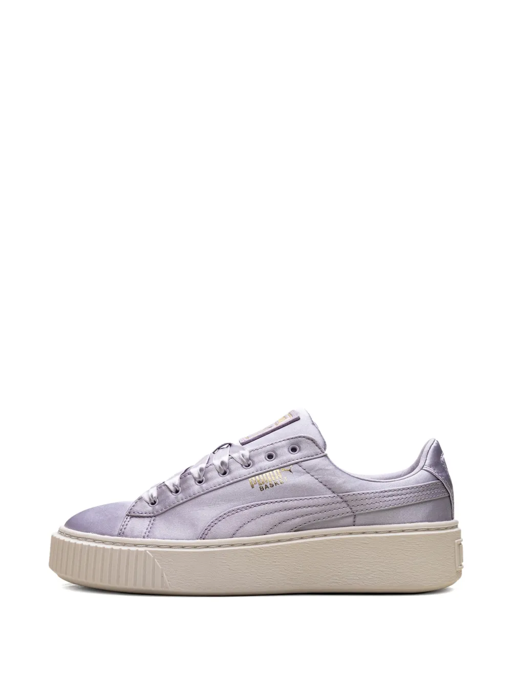PUMA platform satin sneakers Blue