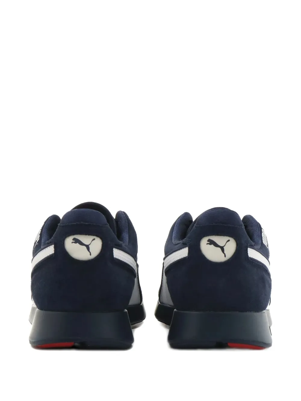 Puma Rs 100 Racing Flag Sneakers In Black