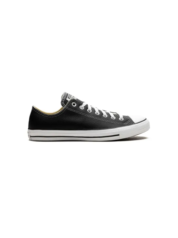 Low top chuck taylors black best sale