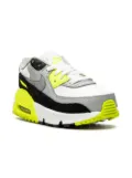 Nike Kids Air Max 90 ""Grey/White/Black Volt"" sneakers