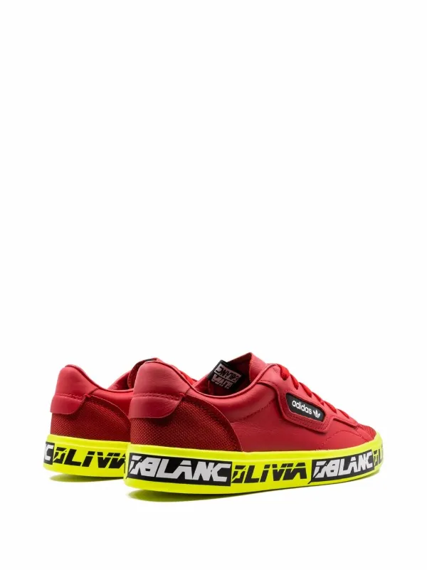 Adidas x Olivia OBlanc Sleek Sneakers Red FARFETCH