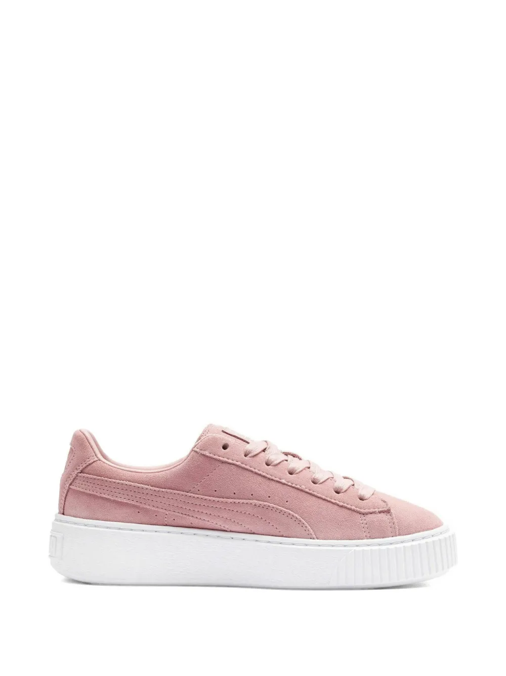 PUMA Suède sneakers met plateauzool Roze