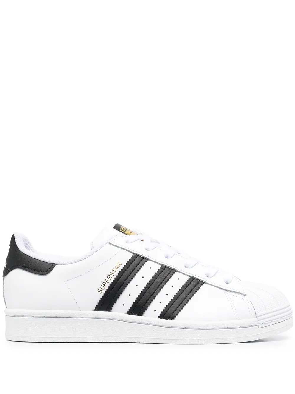 adidas tenis bajos con detalle de rayas - Blanco