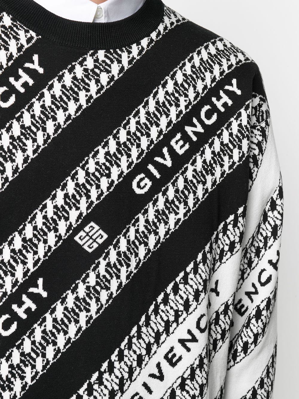 Givenchy Chain logo-print Knitted Jumper - Farfetch