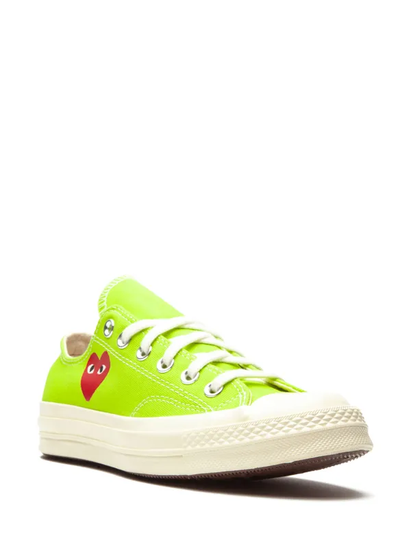 Lime green high top converse on sale