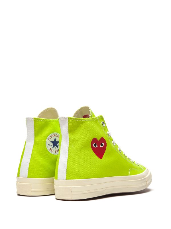 Converse x Comme Des Garçons Chuck 70 AC "Bright Green" Sneakers -