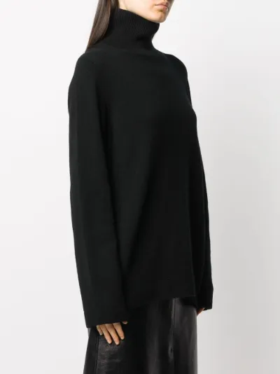 The Row Milina high neck jumper silver 