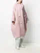 Loulou houndstooth pompom cocoon coat