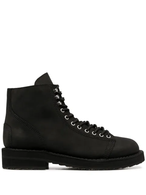 Yohji Yamamoto asymmetrical lace-up boots
