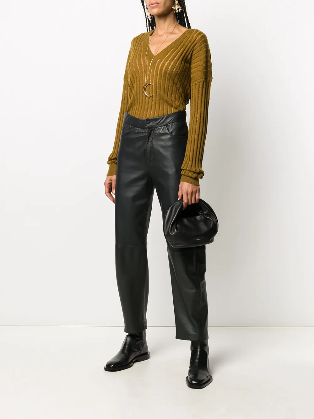  Uma Wang Klassischer Pullover   Braun 