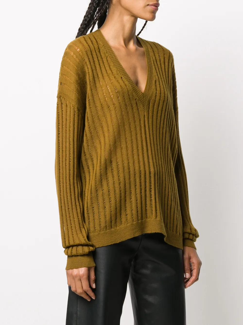 Uma Wang Klassischer Pullover   Braun 