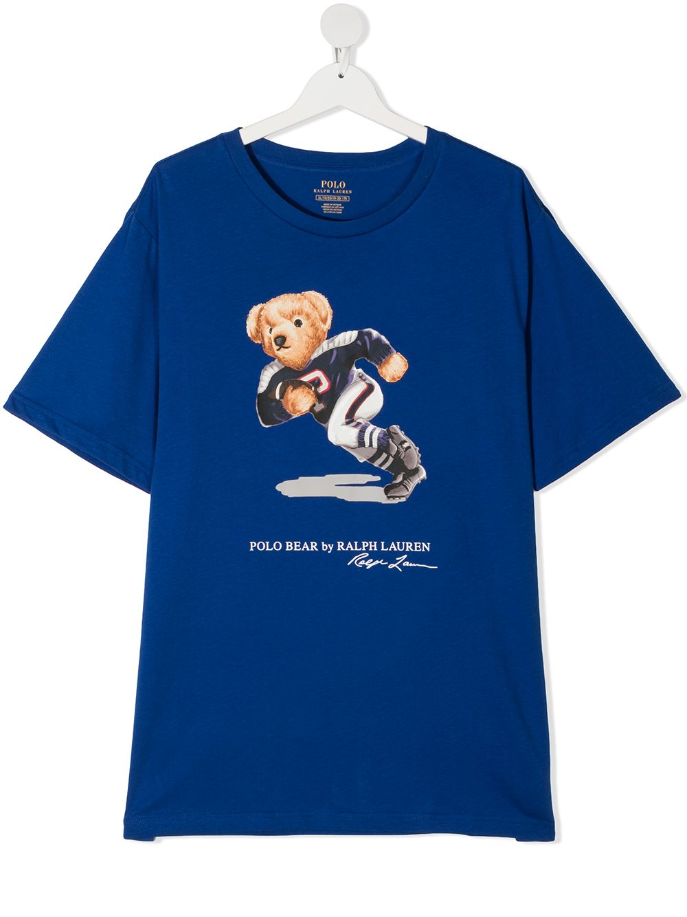 фото Ralph lauren kids футболка с принтом football bear