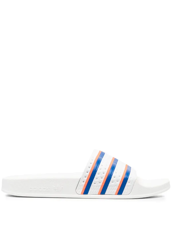 adidas red white and blue slides