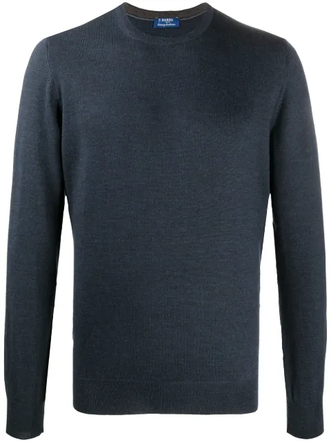 Barba crew neck wool jumper