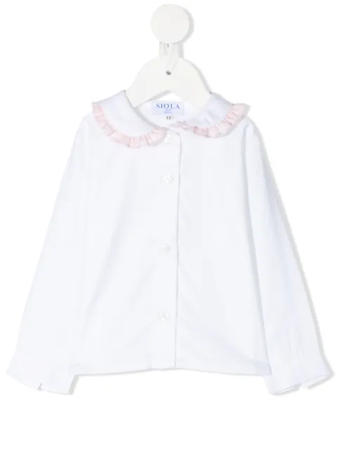 Siola ruffle collared top