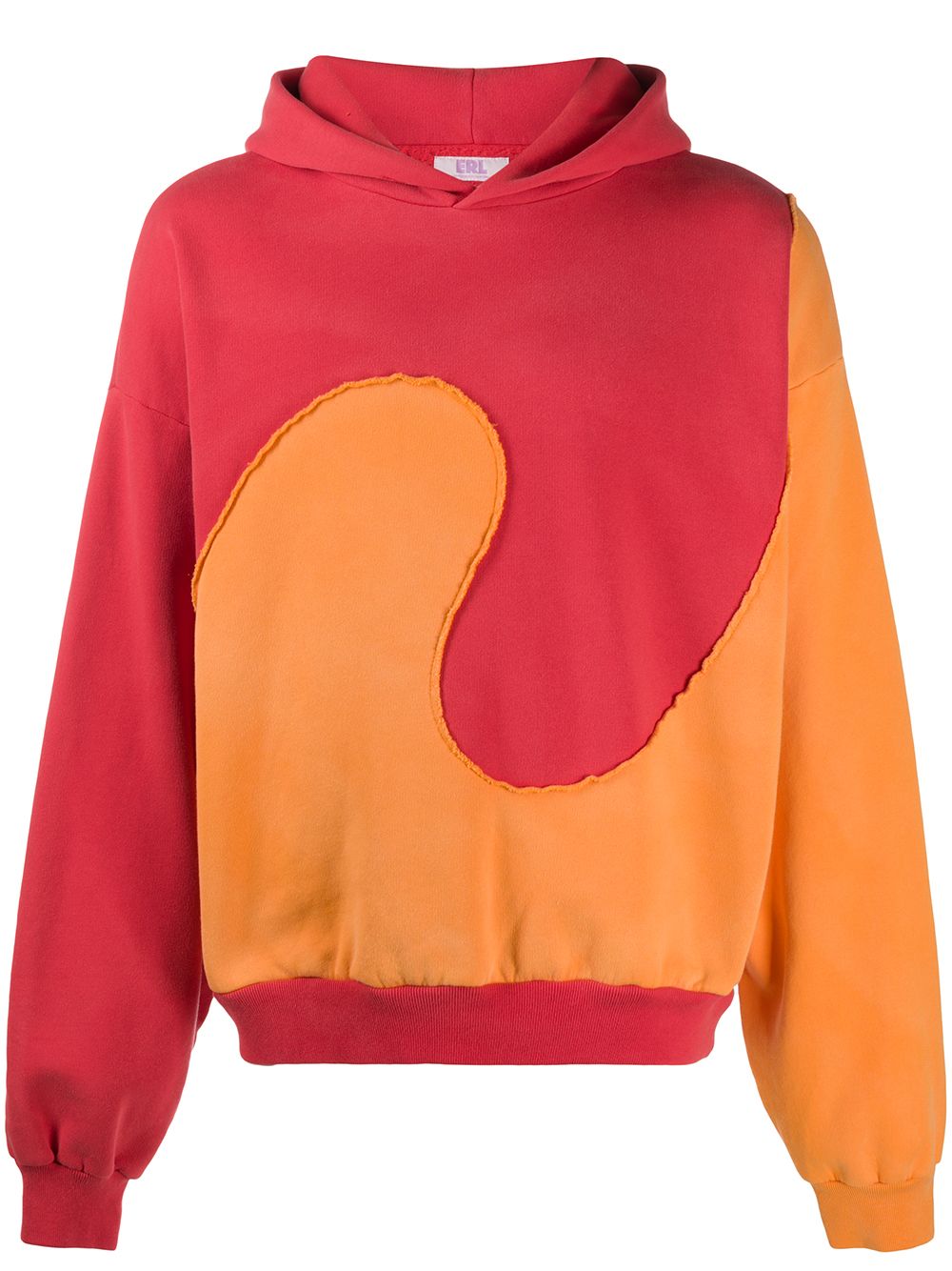 фото Erl two-tone abstract hoodie