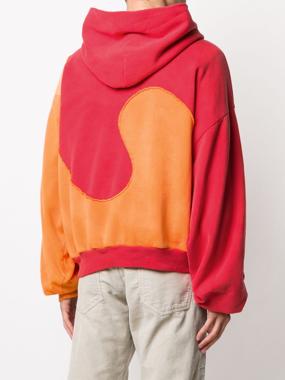 фото Erl two-tone abstract hoodie