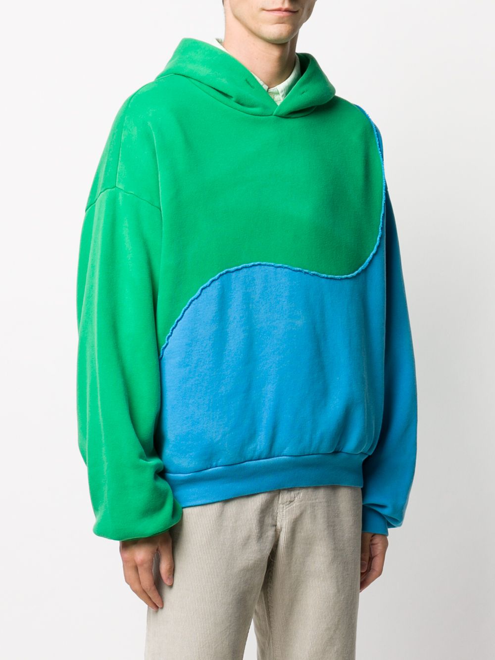 фото Erl two-tone abstract hoodie