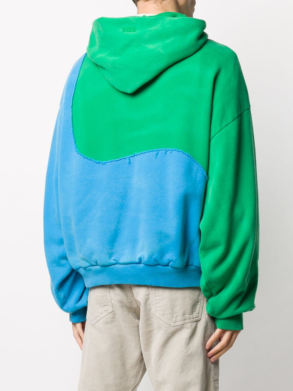 фото Erl two-tone abstract hoodie