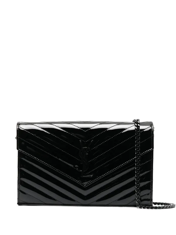 ysl monogram quilted wallet