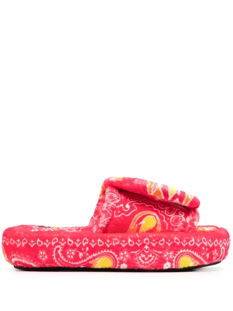 Natasha Zinko Fire textured slides