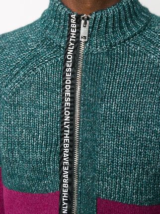 two-tone zip-up jumper展示图