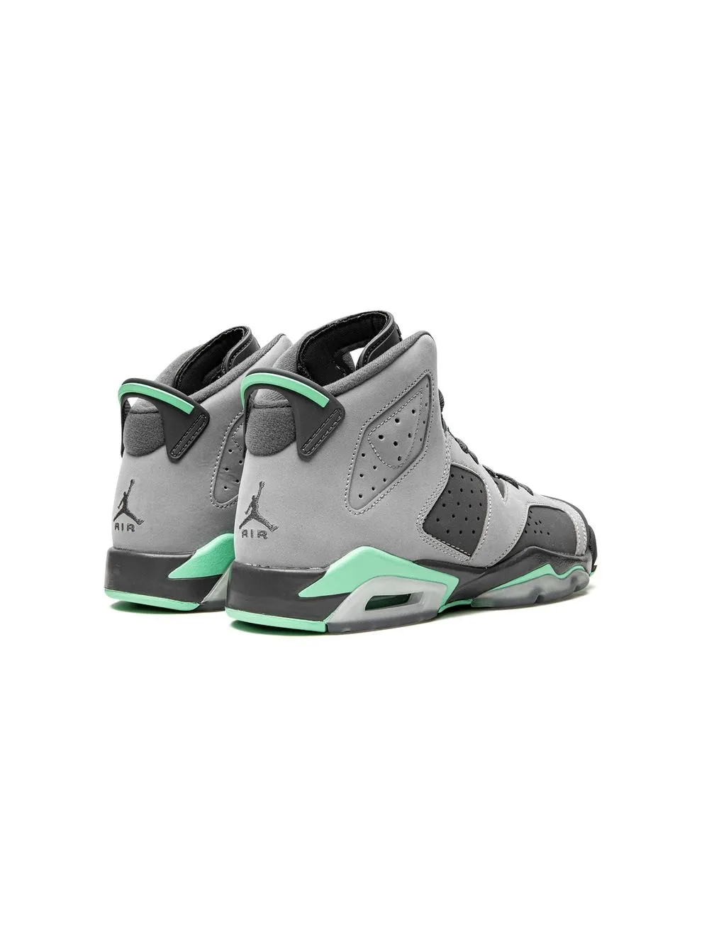 Shop Jordan Air  6 Retro "green Glow" Sneakers In Grey