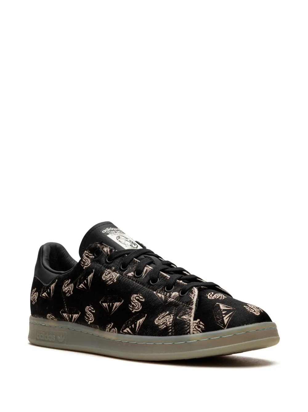 Adidas Originals x Pharrell Williams x Billionaire Boy Club Stan Smith "black" sneakers met ponyhaar Zwart
