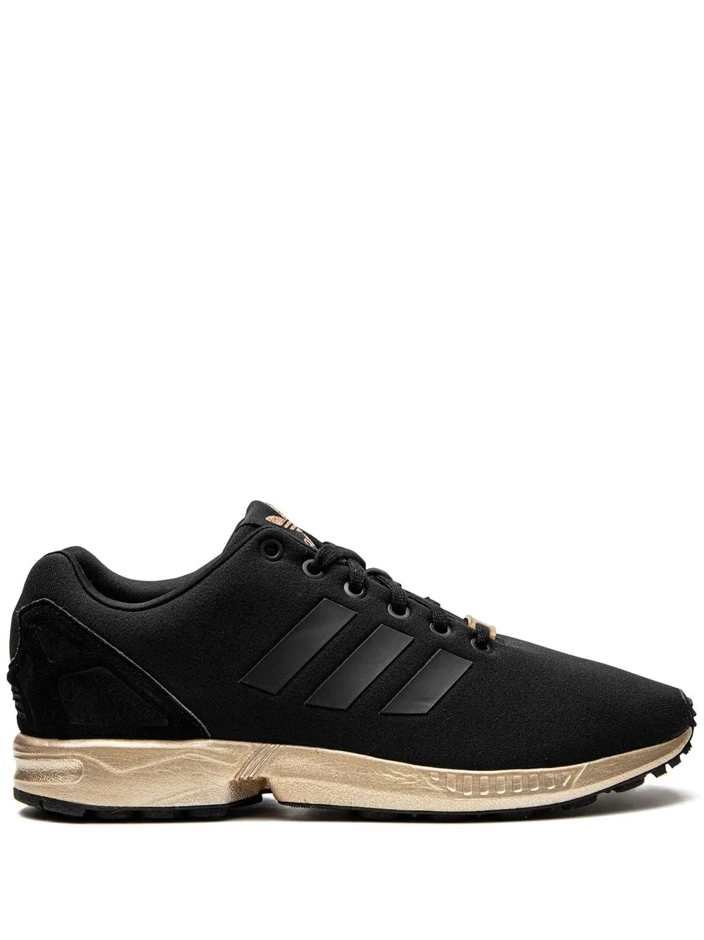 Navy blue and 2024 gold adidas zx flux