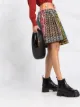 Chopova Lowena geometric-print pleated kilt skirt
