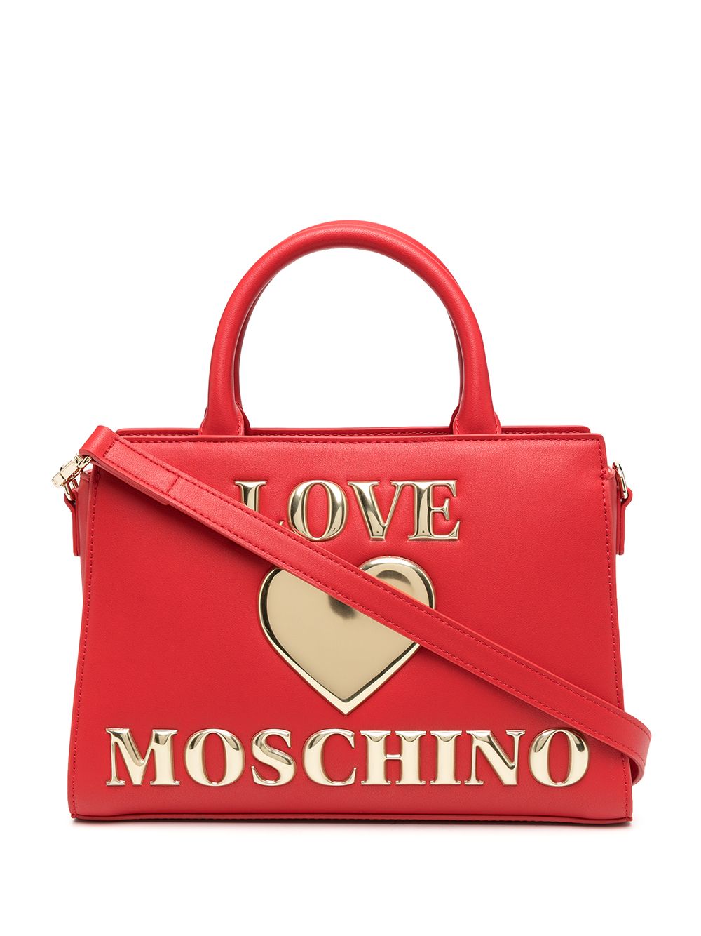 фото Love moschino сумка-тоут love с логотипом