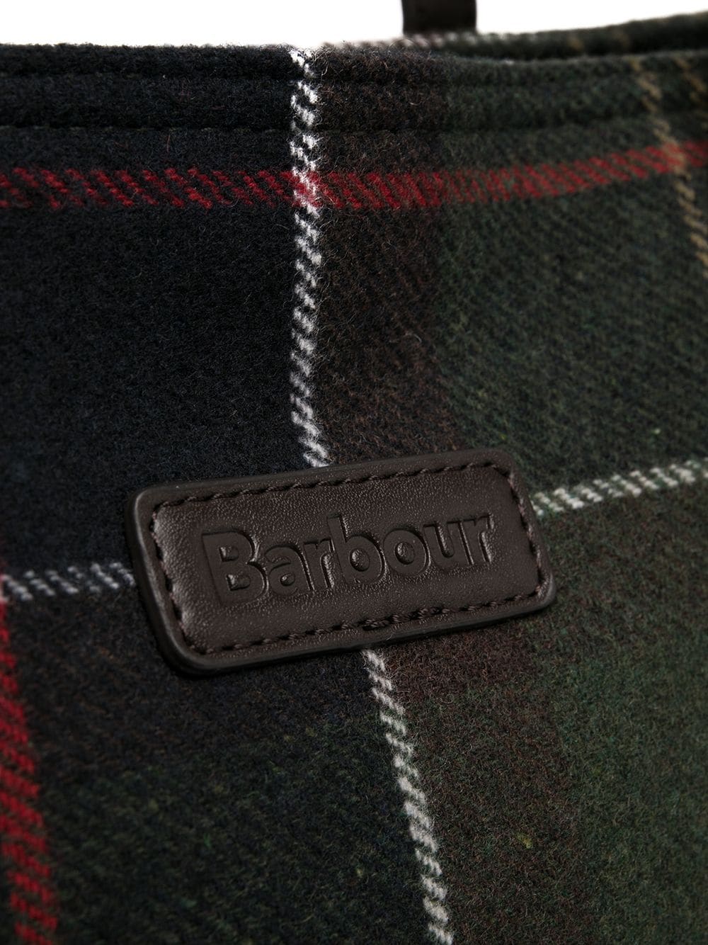 фото Barbour сумка-тоут в клетку тартан