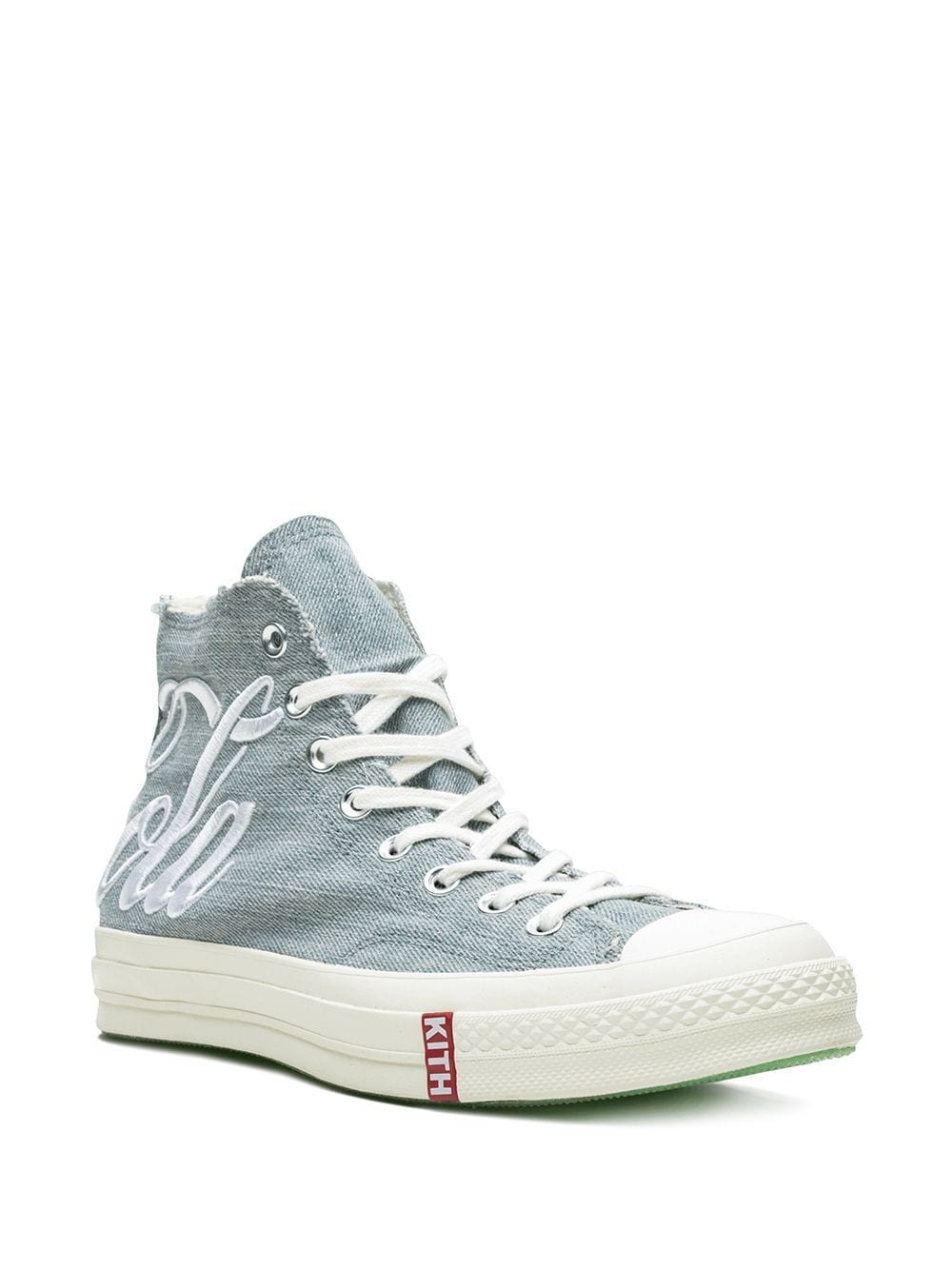 Shop Converse X Kith X Coca-cola Chuck 70 Hi "washed Denim" Sneakers In Blue