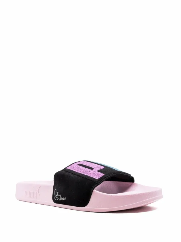 Puma slides suede best sale