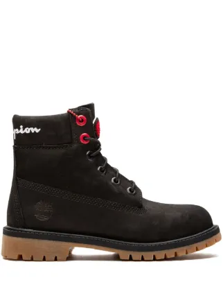 Champion x sale timberland boots black