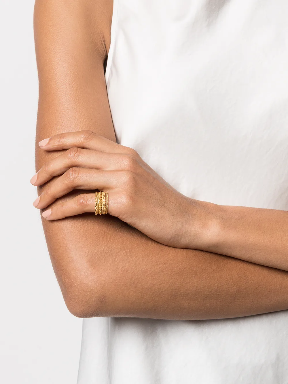 Wouters & Hendrix Ring met detail - Goud
