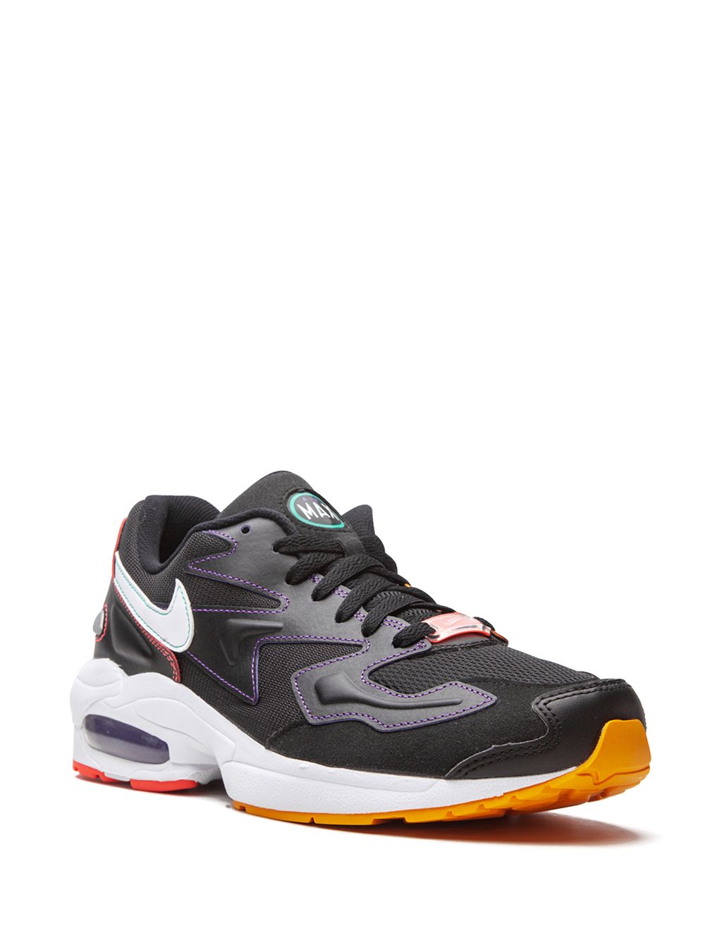 Shop Nike Air Max 2 Light Sneakers In Black