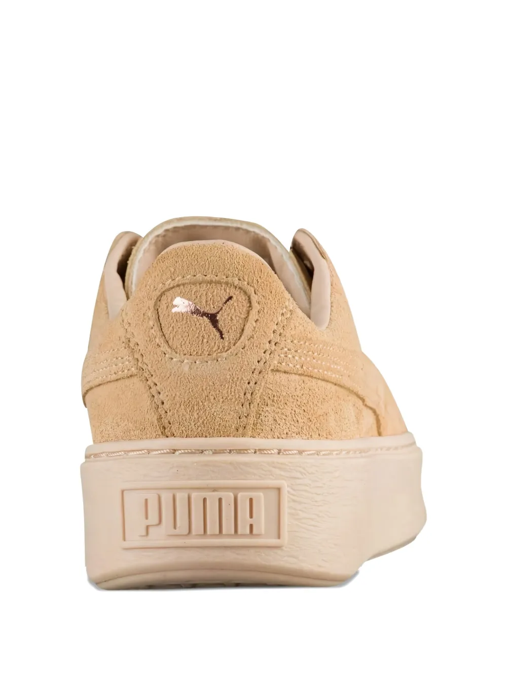 PUMA Suède sneakers met plateauzool - Beige