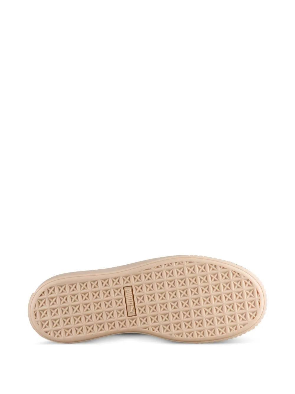 PUMA Suède sneakers met plateauzool Beige