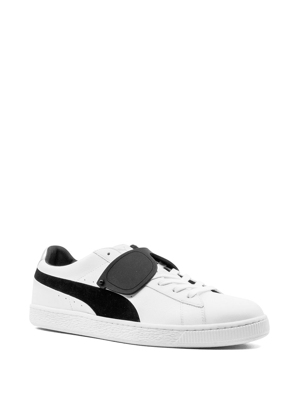 Shop Puma X Karl Logo-detail Low-top Sneakers In White