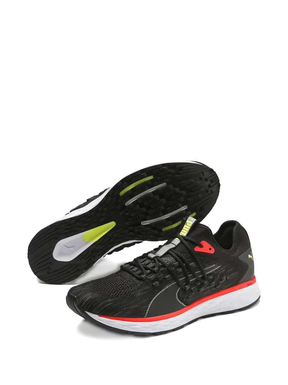 Puma Speed 600 Fusefit Knit Sneakers In Black