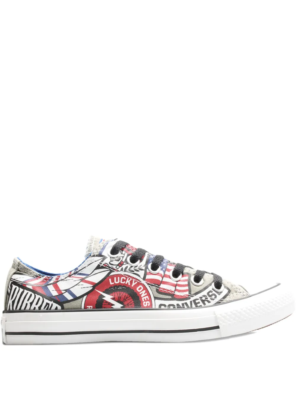 Converse Chuck Taylor Patchwork-print Low Sneakers In Multi