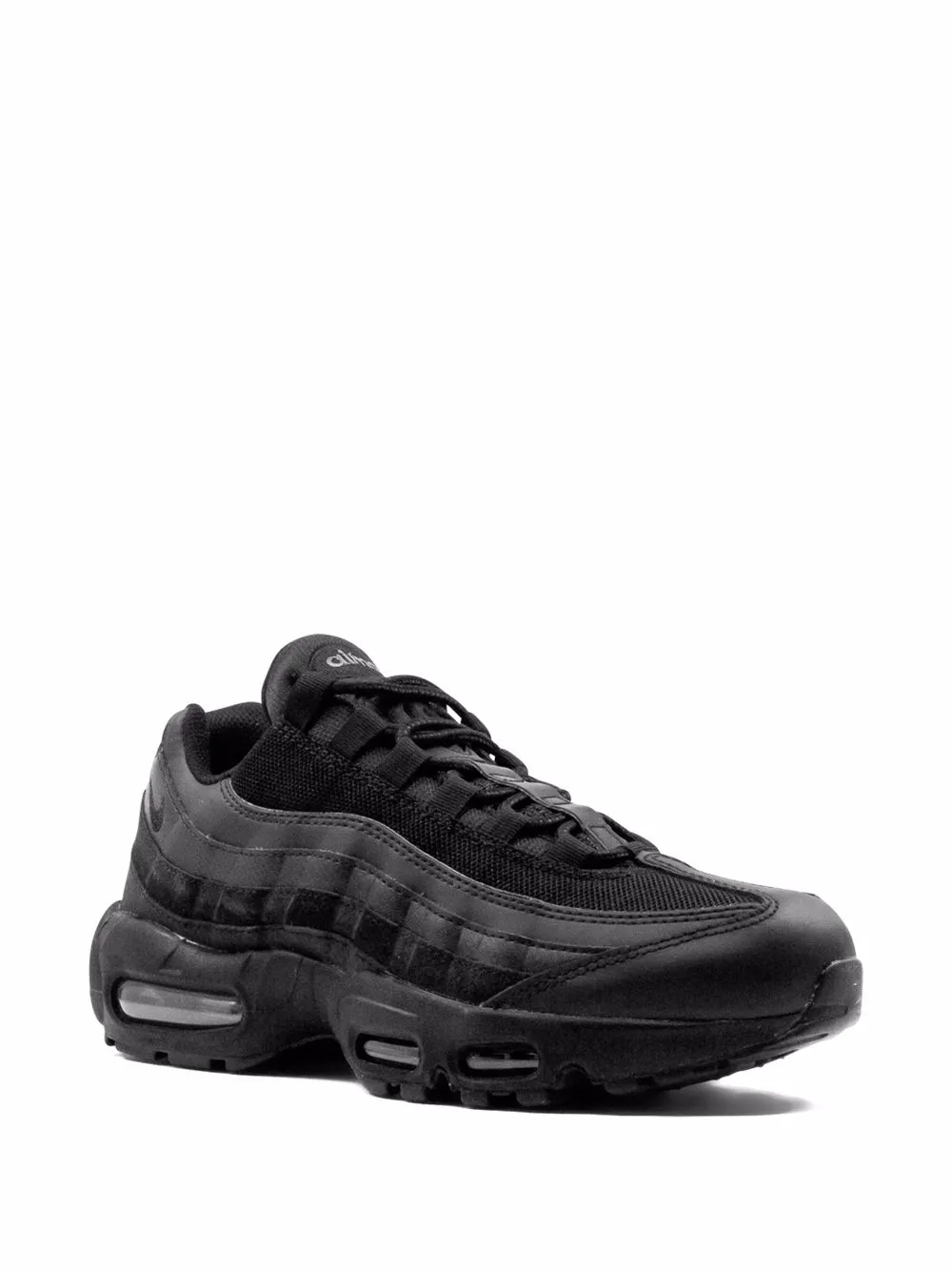 Air max 95 leather trainers in triple outlet black