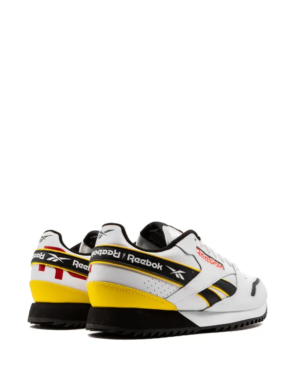 Reebok yellow classic leather mu sneakers discount