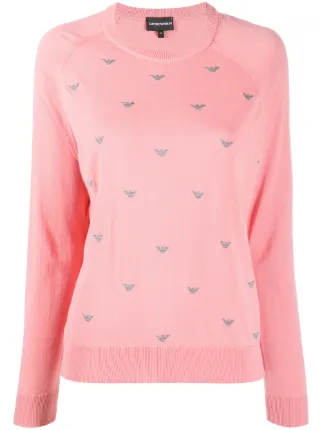 pink armani jumper