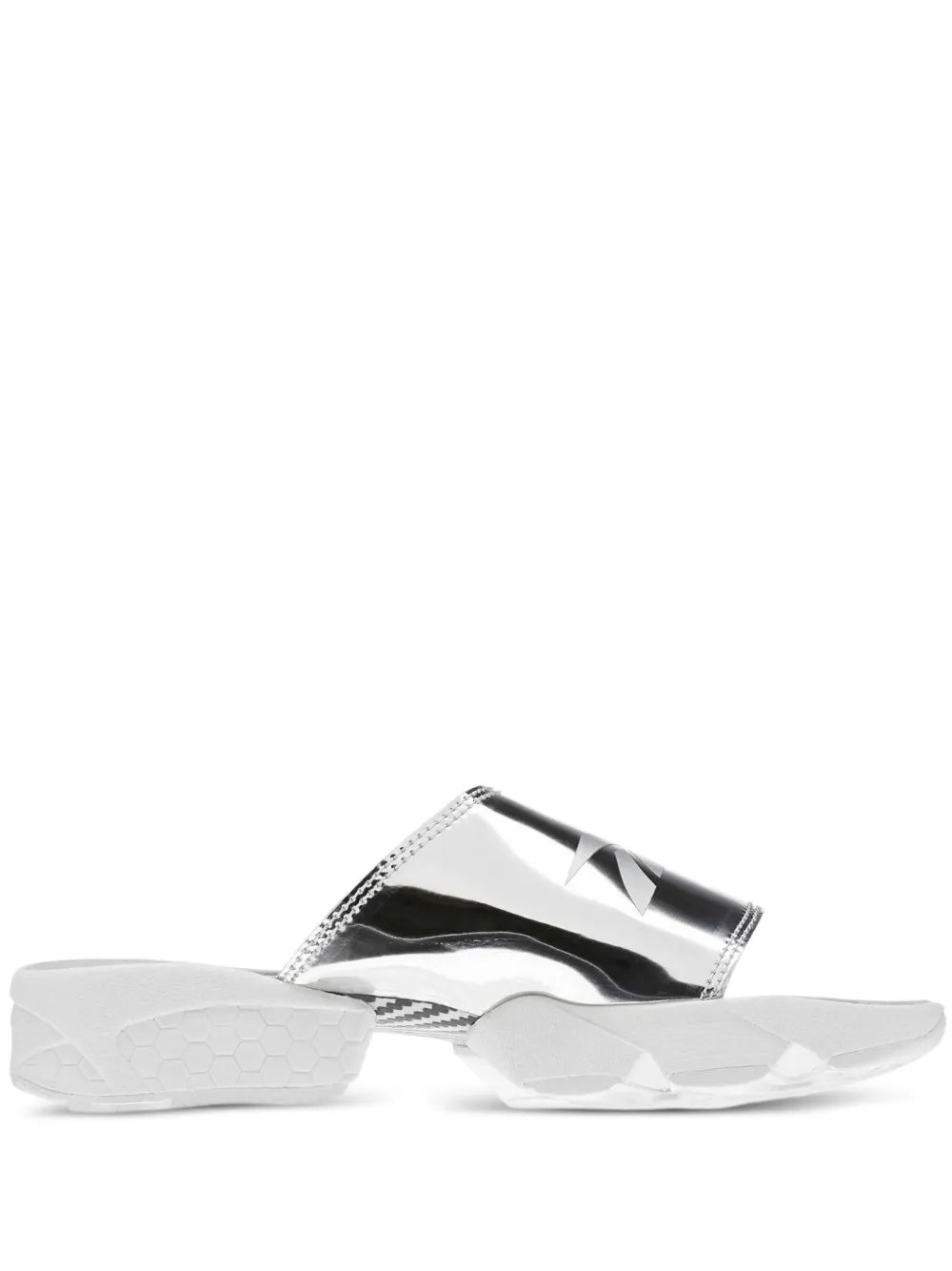 Reebok Fury Magic Hour slides | Silver | Image 1