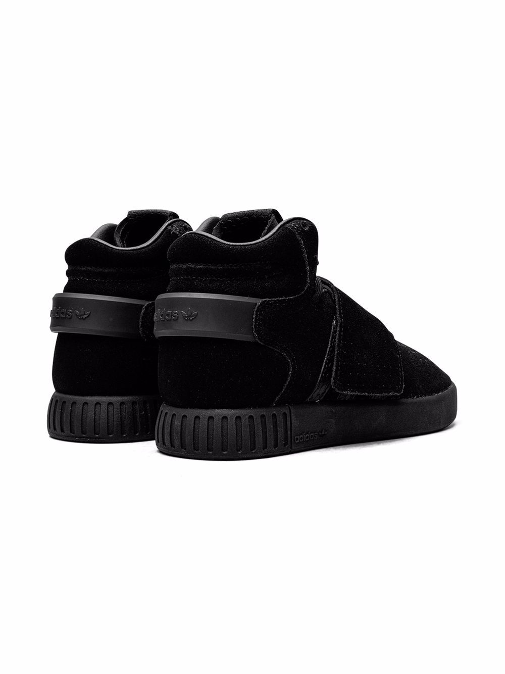 Shop Adidas Originals Tubular Invader Strap Sneakers In Black
