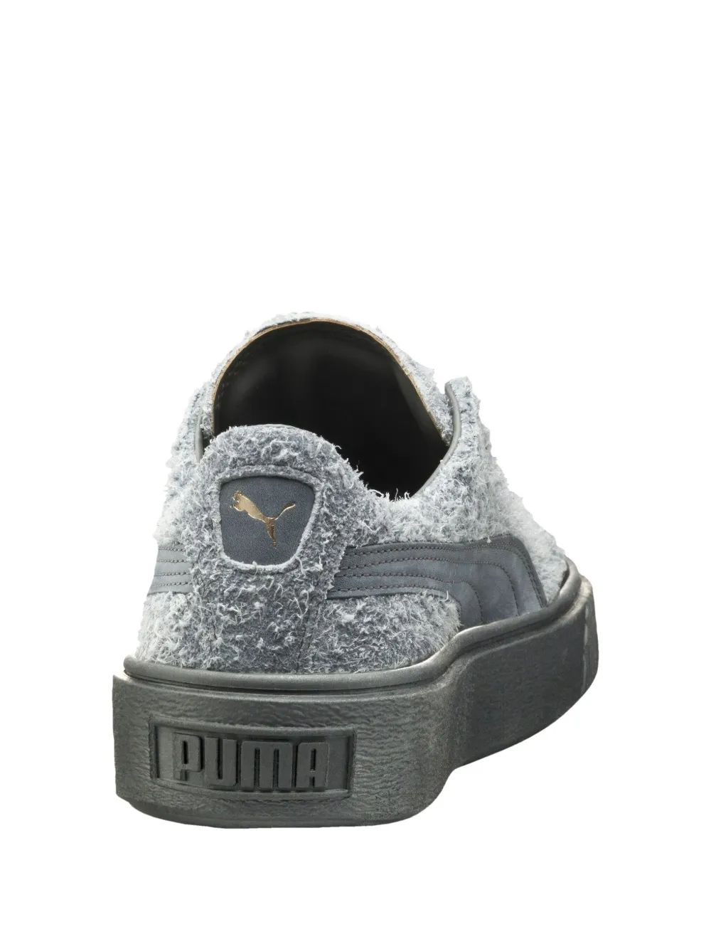 PUMA Elemental suède sneakers met plateauzool Grijs