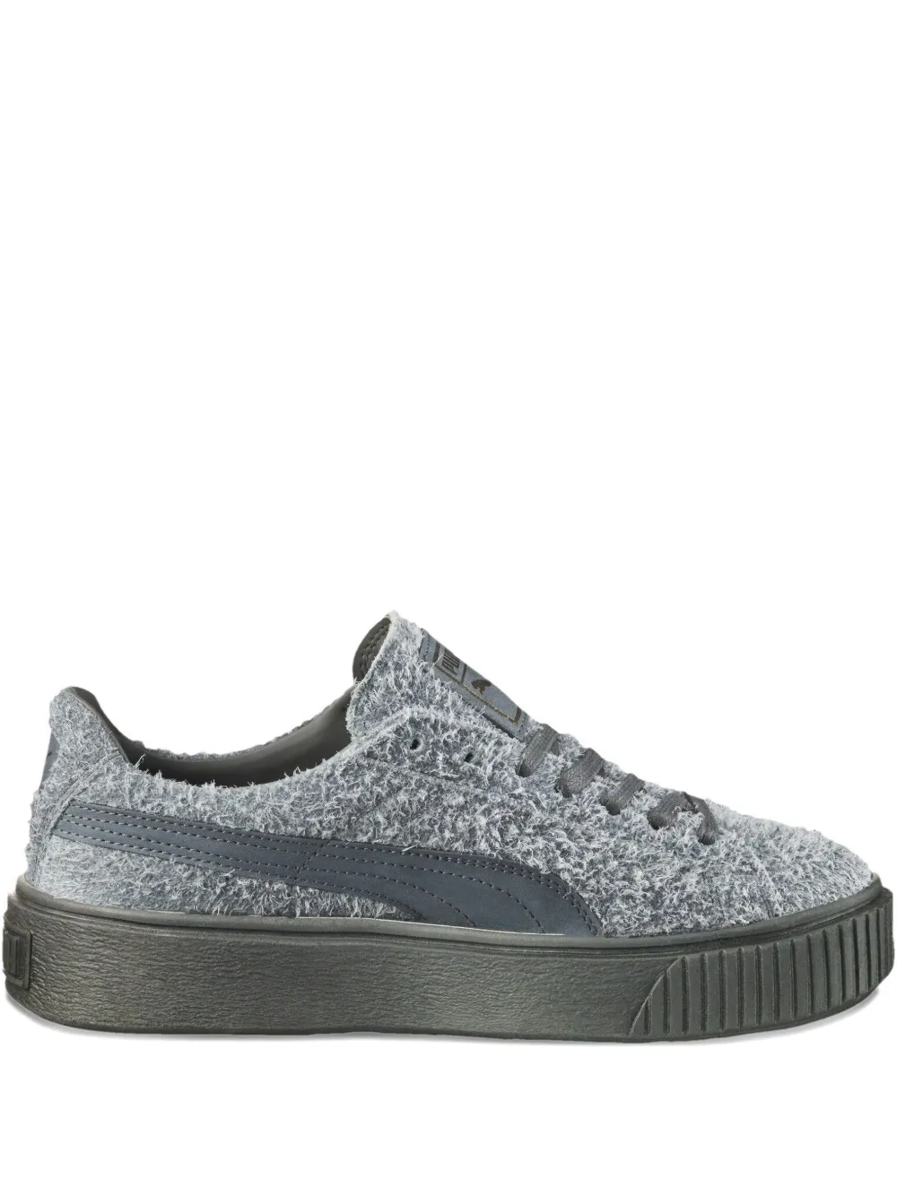 PUMA Elemental suède sneakers met plateauzool Grijs